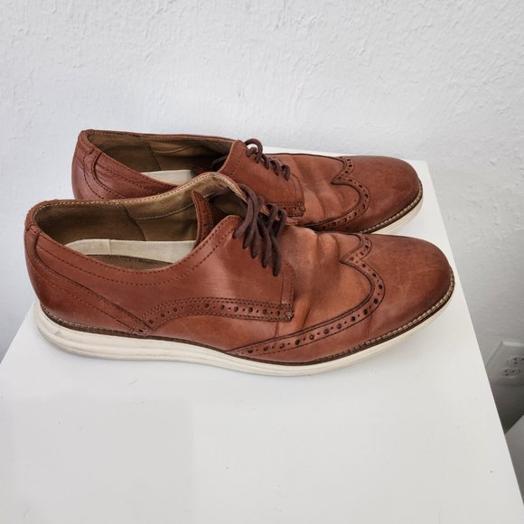 Cole Haan Original Grande Wingtip Oxford Mens size 10.5 Woodbury Ivory C26471 main image 13